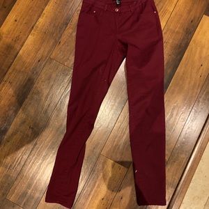 Maroon jeans